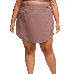 P10 Nike One Dri-fit Skort Pink Stretch Pull On Ultra High-Waist Plus Size NEW